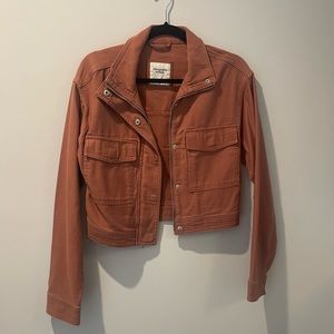 LIKE NEW | Abercrombie - Orange Rust Cropped Jacket